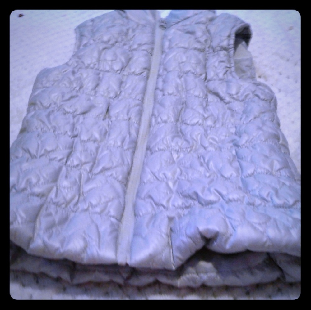 Sassy Silver Quilted Vest